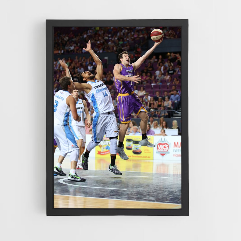 Poster Dunk de l'Aube – affiche Basketball (vue 2)